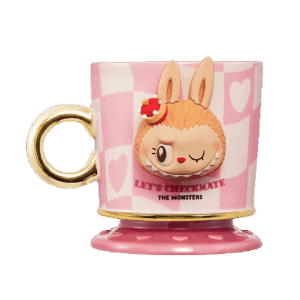 LABUBU THE MONSTERS Let's Checkmate Series Mug Cup - Pink