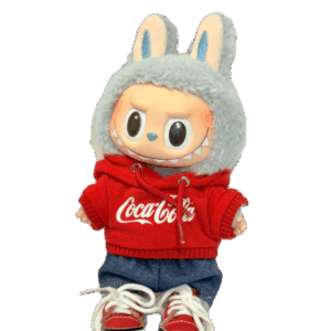 POP MART The Monsters Labubu Fashion Dress - Coca Cola Style Outfit  - Red