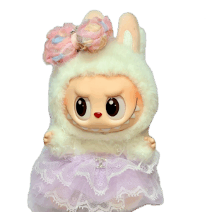 POP MART The Monsters Labubu Tulle Dress - Chanel Style - Purple