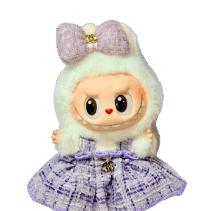 POP MART The Monsters Labubu Fashion Dress - Chanel Style Dress - Purple - Version 2.0