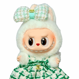 POP MART The Monsters Labubu Fashion Dress - Chanel Style Dress - Green - Version 2.0