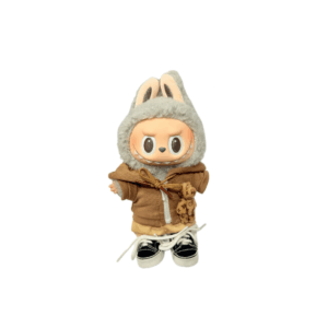 POP MART The Monsters Labubu Fashion Dress - Louis Vuitton Style Outfit  - Brown