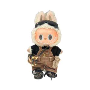 POP MART The Monsters Labubu Fashion Dress - Louis Vuitton Style Overalls Outfit  - Black