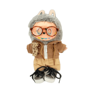 POP MART The Monsters Labubu Fashion Dress - Louis Vuitton Style Outfit  - Brown - Version 2.0